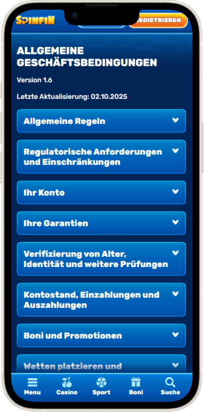Spinfin Casino Sicherheit & Lizenz